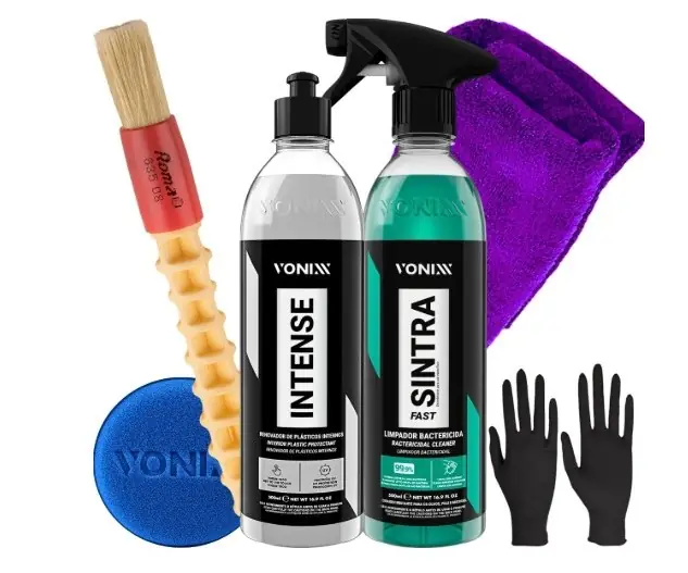 Kit Limpeza Interna Vonixx com 4 itens